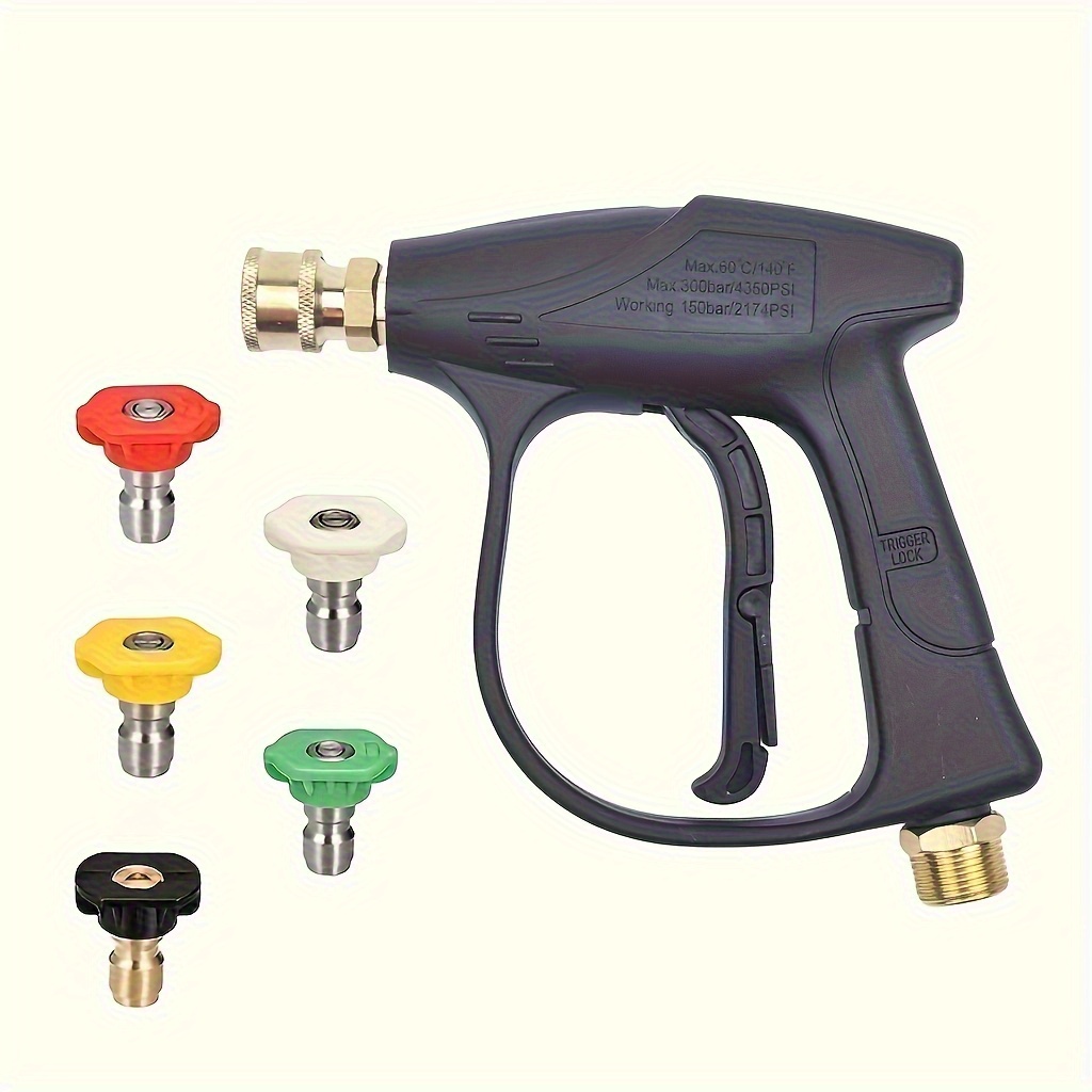 Smart Garden Kit - Hochdruck-Autowaschpistole, 5 Farben Schnellkupplung 1/4 Zoll