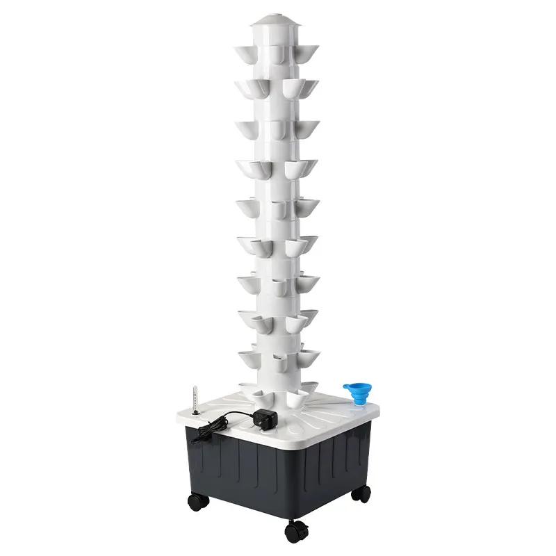 Hydroponic Tower - Hydroponischer Pflanzturm Intelligentes Bodenloses Anbausystem 50-Loch