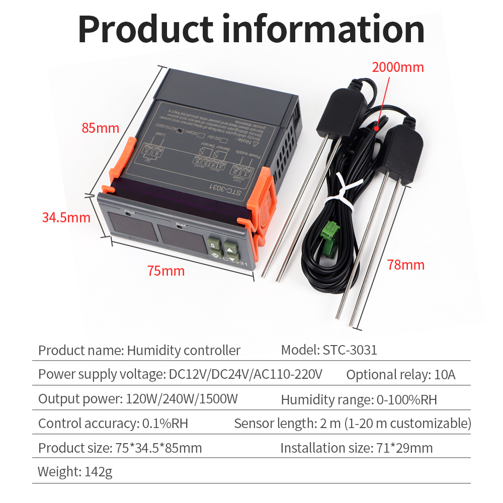 STC-3029 / 3030 / 3031 Feuchti – Plant Sensor Bewertung und Preis